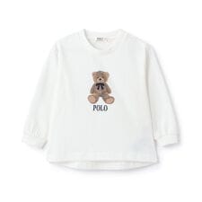 プティマイン(petit main)の【POLO BCS】くまグラフィック長袖T