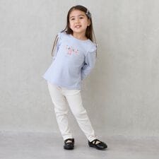 プティマイン(petit main)の【プティプラ】GIRLS10分丈レギンス