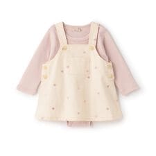 プティマイン(petit main)の【リンク】刺しゅうサロペSKセットアップ