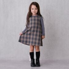 プティマイン(petit main)の【リンク】肩リボンジャンパースカート