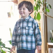 プティマイン(petit main)のコーデュロイ/チェックアソートシャツ