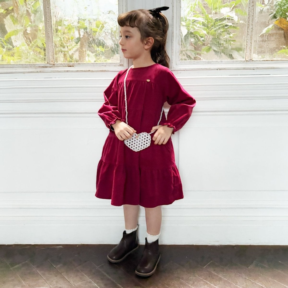 花柄ワンピースベストセット | プティマイン(petit main