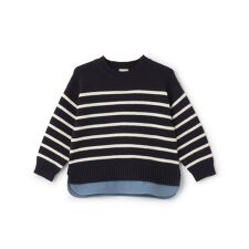 【ウォッシャブル】ボーダーニット