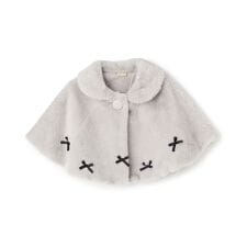 プティマイン(petit main)の2WAY衿リボンファーケープ