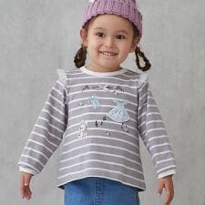 プティマイン(petit main)の【WEB限定カラー】バレエモチーフ長袖Tシャツ