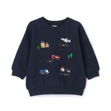 プティマイン(petit main)の働く車刺しゅうトレーナー