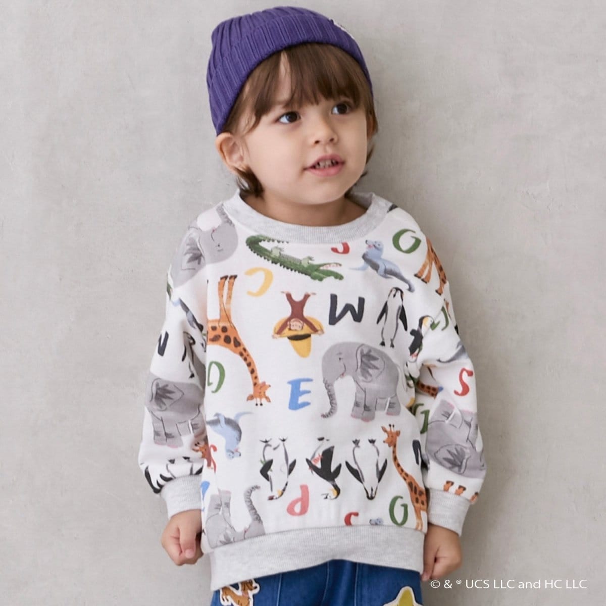 おさるのジョージ】総柄トレーナー | プティマイン(petit main