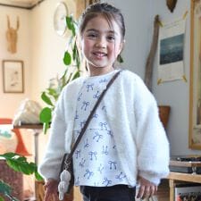 プティマイン(petit main)の【リンク】シャギーニットカーディガン