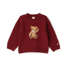 プティマイン(petit main)の【フワもちっと】くまニットプルオーバー
