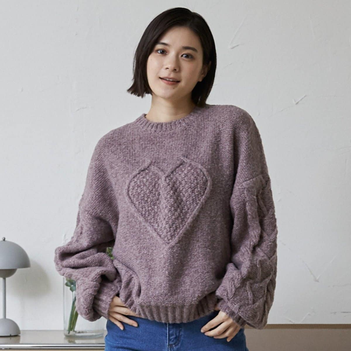 ミラクルウーマン ニット × メッシュ リバーシブル ジャケット 