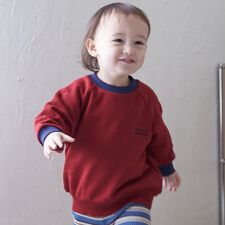 【GOODPRICE】裏起毛衿配色トレーナー