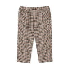 プティマイン(petit main)のチェックのびのび起毛ストレッチパンツ