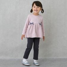 【裏起毛】バックフリルレギンス