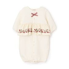 プティマイン(petit main)のいちご刺しゅう切替え2WAYオール