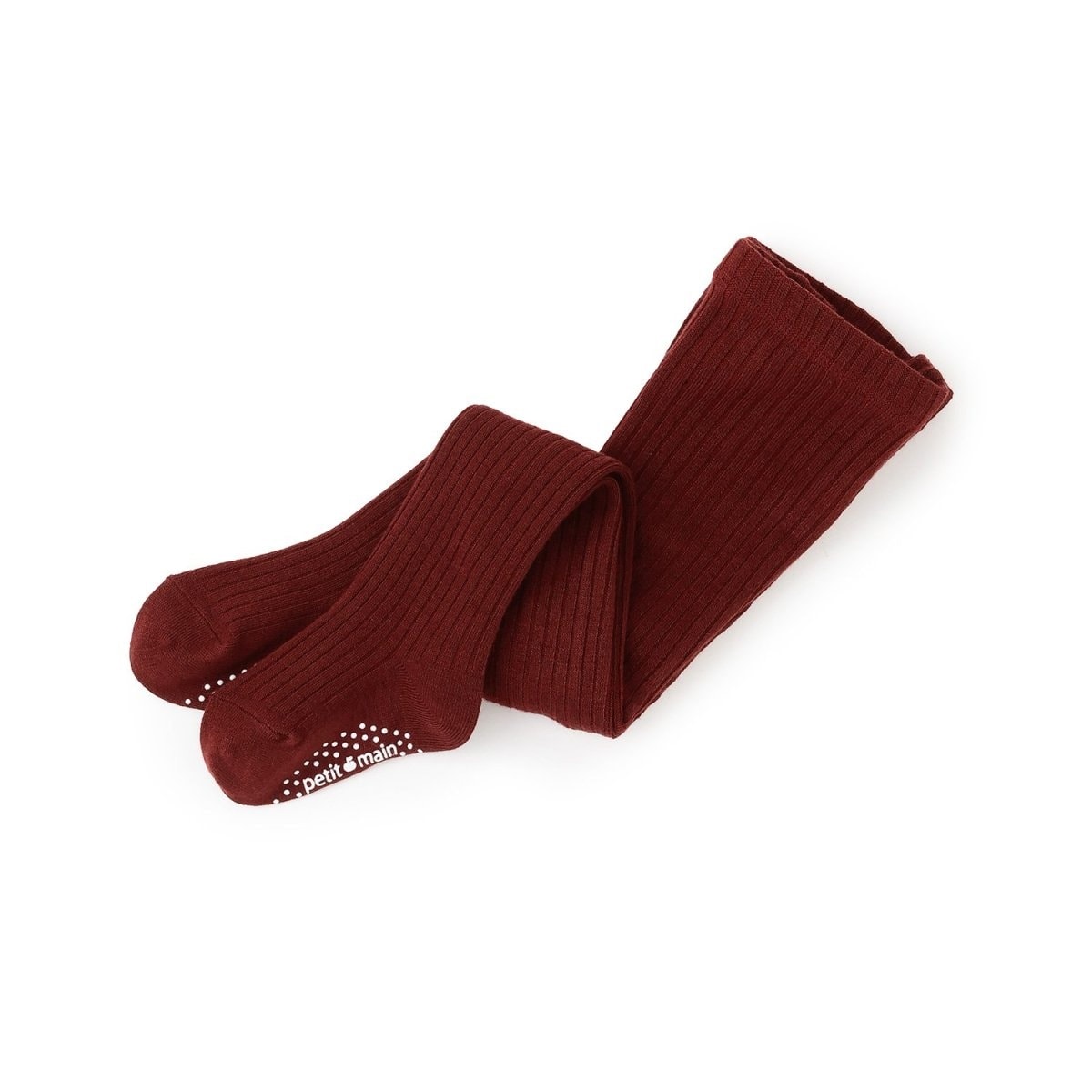 ウール混リブタイツ