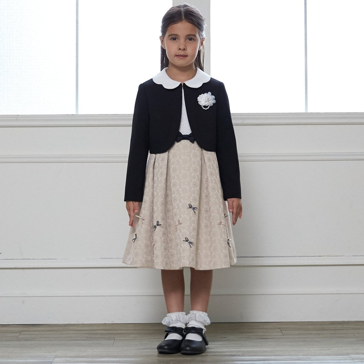 フォーマル】ジャガードリボンOP+衿つきJKセット | プティマイン(petit