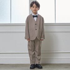 【セミフォーマル】ノーカラーJK+ロングパンツセット