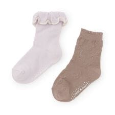 フリルクルーソックス2P