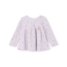 【オーガニック】ペプラム長袖Tシャツ