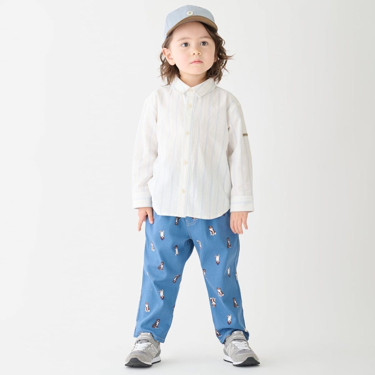 [�}���C]NICO�V�F�t�X�g���b�`�p���c/�v�e�B�}�C���ipetit main�j �u���[ �O���[��