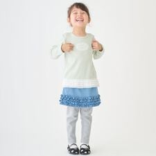 裾フリルレギンスつきスカート