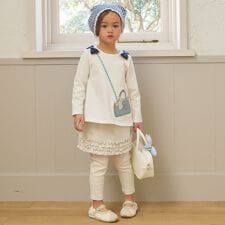 裾フリルレギンスつきスカート