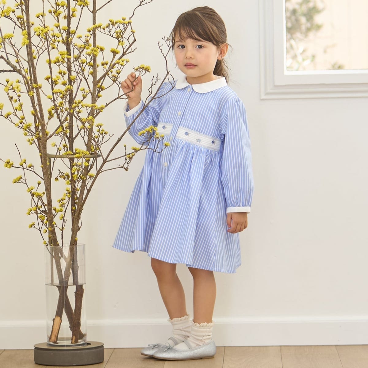 S*n様 ◯美品◯プティマインワンピースドレス プティマイン(petit main)のお出掛け向けワンピース- 子ども服の