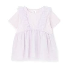 【親子リンク】チュールフリルチュニック