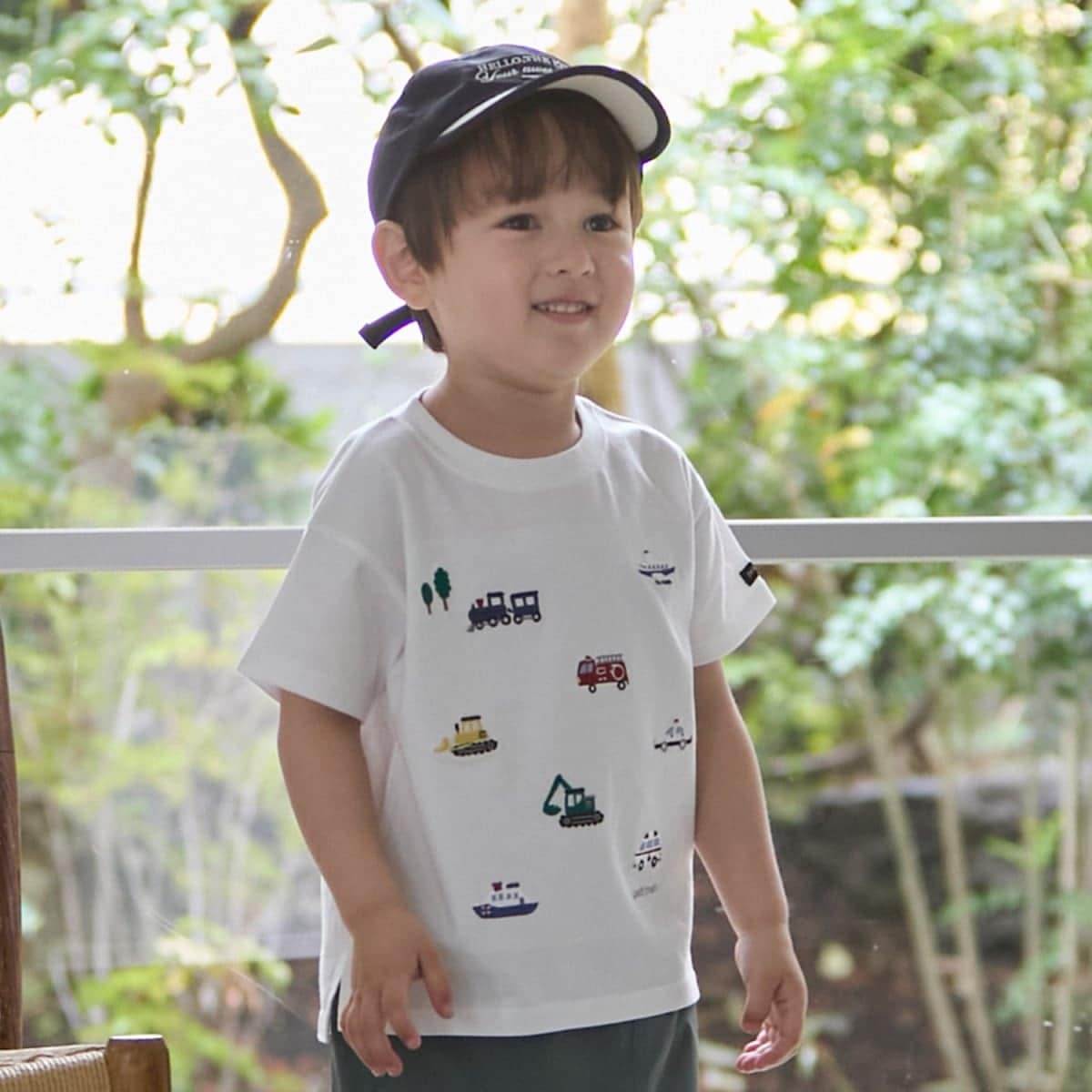 【接触冷感】働く車刺しゅう半袖Tシャツ