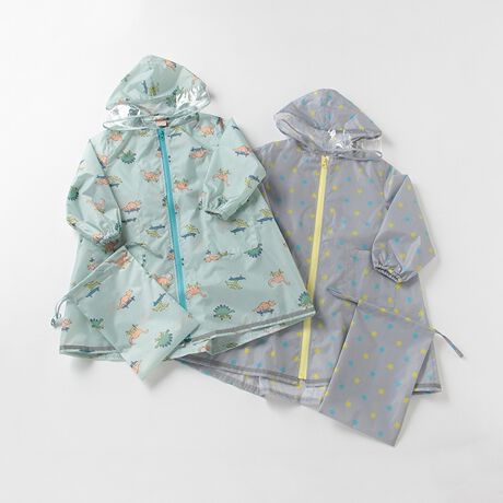 収納袋つきboys総柄レインコート プティマイン Petit Main ファッション通販 マルイウェブチャネル