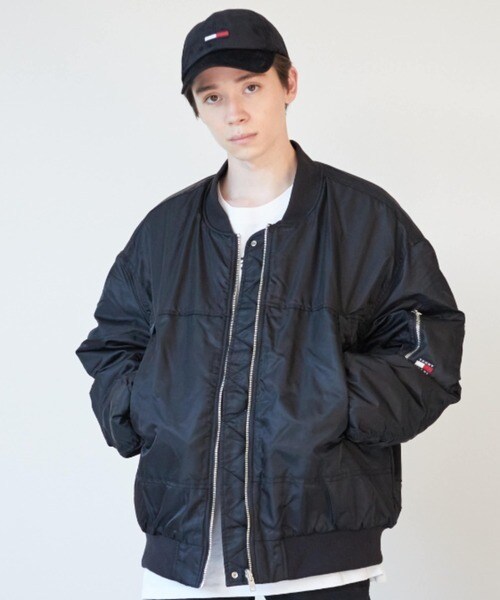【即完売モデル】トミージーンズ　ボンバージャケット　フリース　リバーシブル リバーシブルボンバージャケット | トミー ジーンズ(TOMMY JEANS