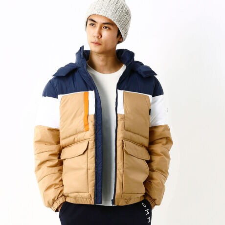 カラーブロックパッファジャケット | トミー ジーンズ(TOMMY JEANS