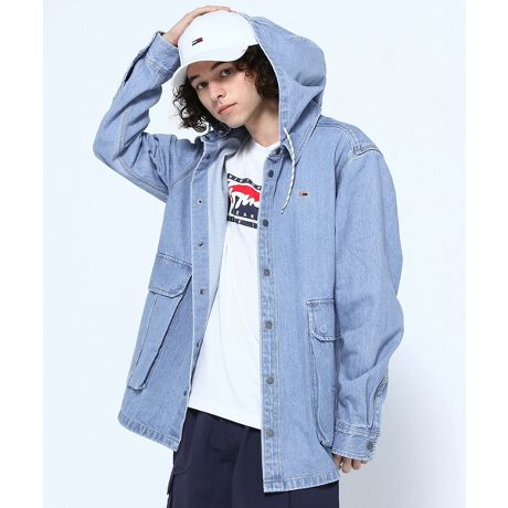 2WAYフードデニムオーバーシャツ | トミー ジーンズ(TOMMY JEANS 