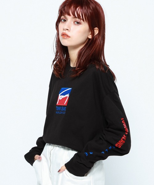 シグネチャースタイルロゴロングスリーブTシャツ | labiela.com