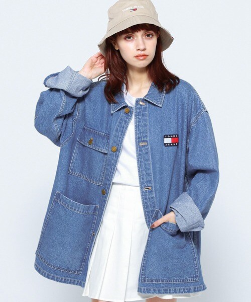 オーバーサイズデニムシャツジャケット | トミー ジーンズ(TOMMY JEANS