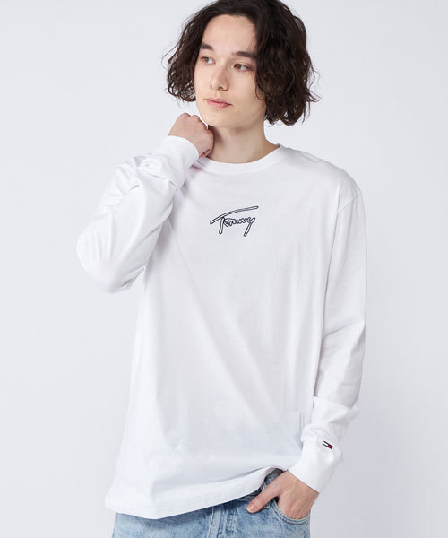 オンライン限定】シグネチャーロゴロングスリーブTシャツ | トミー