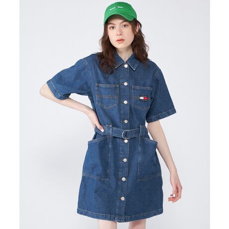 ベルテッドワーカーシャツワンピース | トミー ジーンズ(TOMMY JEANS  