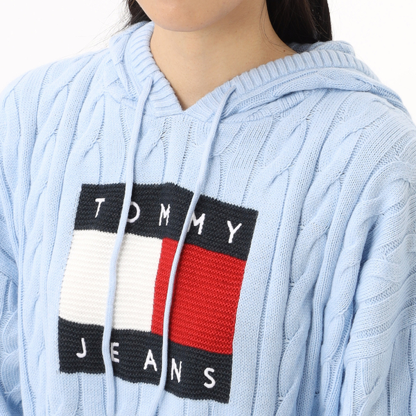 センターフラッグケーブルパーカー | トミー ジーンズ(TOMMY JEANS