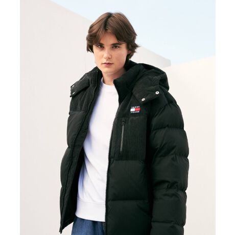 コーデュロイミックスパッファダウンジャケット | トミー ジーンズ  