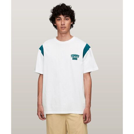 yICzTJM REG VARSITY MESH TEE/g~[ W[Y(TOMMY JEANS)