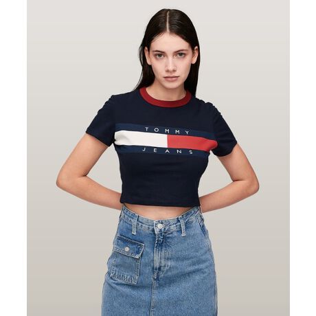 TJW SLM CRP RWB BLCK White/g~[ W[Y(TOMMY JEANS)