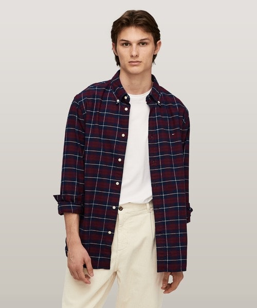 リネンサマーマドラスシャツ | トミー ヒルフィガー(Tommy Hilfiger