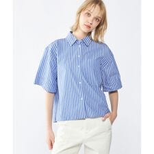 POPLIN BOXY SHORT S/S SHIRT