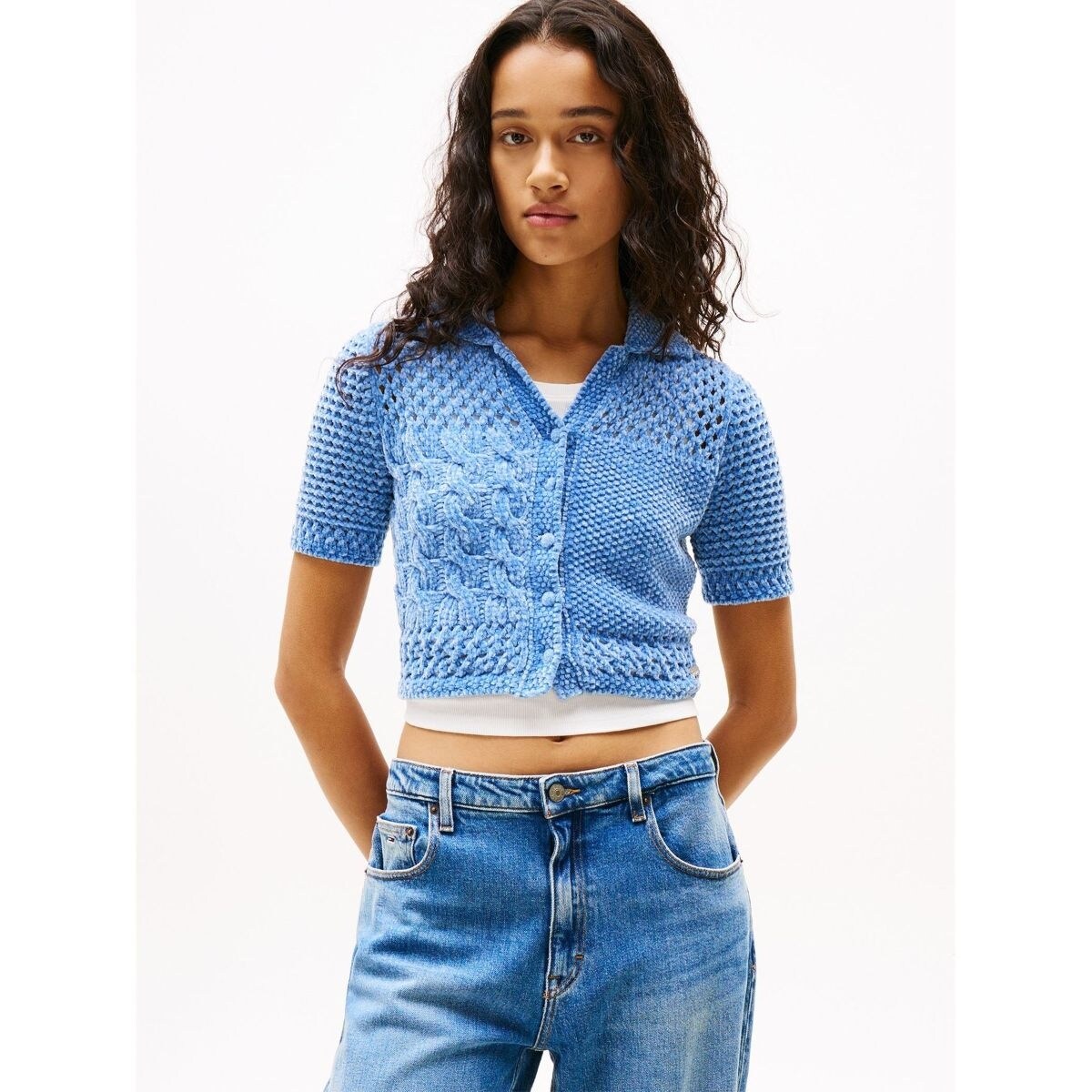 フラッグポロセーターカーディガン | トミー ジーンズ(TOMMY JEANS