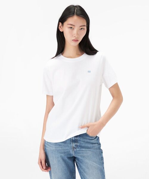 トミー ヒルフィガー   クルーネックフラッグTシャツ （ホワイト） クルーネックフラッグTシャツ | トミー ジーンズ(TOMMY JEANS