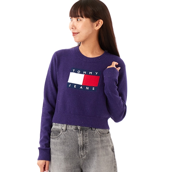 [�}���C]�X�p�[�N���t���b�O�Z�[�^�[/�g�~�[ �W�[���Y�iTOMMY JEANS�j �p�[�v��VLY