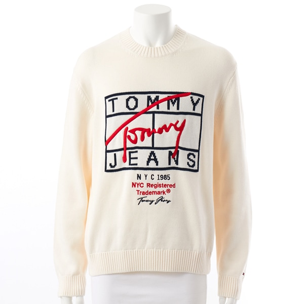 [�}���C]���M�����[�V�O�l�`���[�Z�[�^�[/�g�~�[ �W�[���Y�iTOMMY JEANS�j �z���C�gYBH