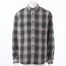 リラックスチェックブラッシュオーバーサイズシャツ