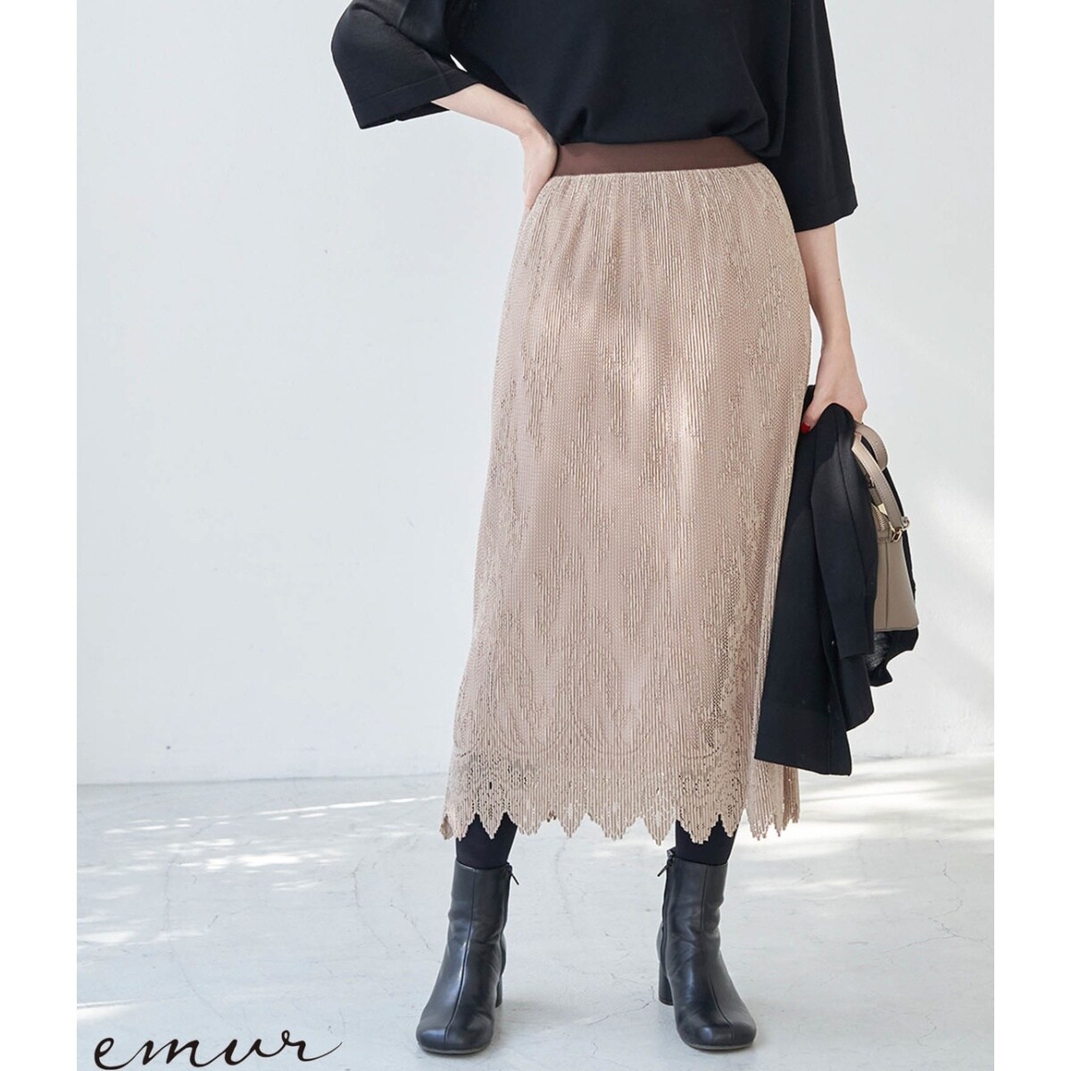 Emur クリスタルプリーツスカート ロペピクニック Rope Picnic Gdc ファッション通販 マルイウェブチャネル