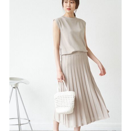 フレンチスリーブニットプリーツワンピース ロペピクニック Rope Picnic Gde ファッション通販 マルイウェブチャネル